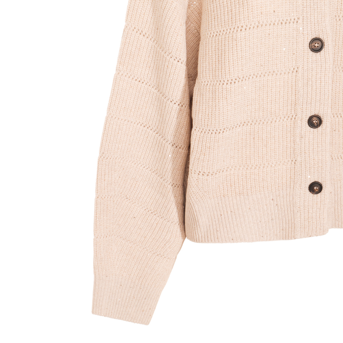 Brunello Cucinelli Long Sleeves Ribbed Crewneck Knitwear