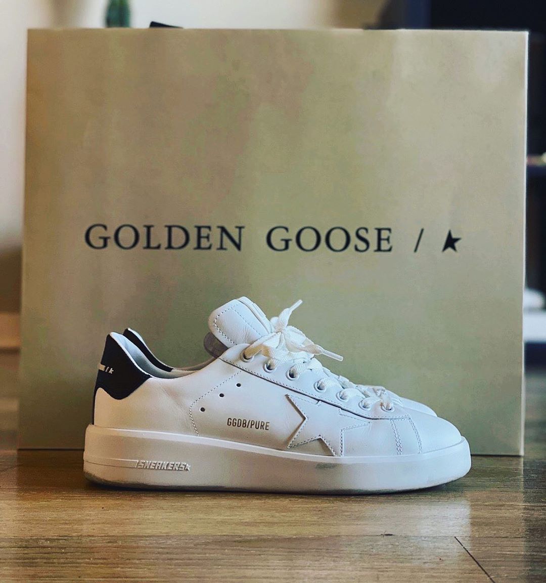 Golden Goose Mens Silver Com Pure Star Bio Logo-print Faux-leather Low-top Trainers In Gray