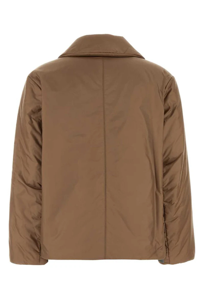 Max Mara The Cube Double-breasted Coat In Brown