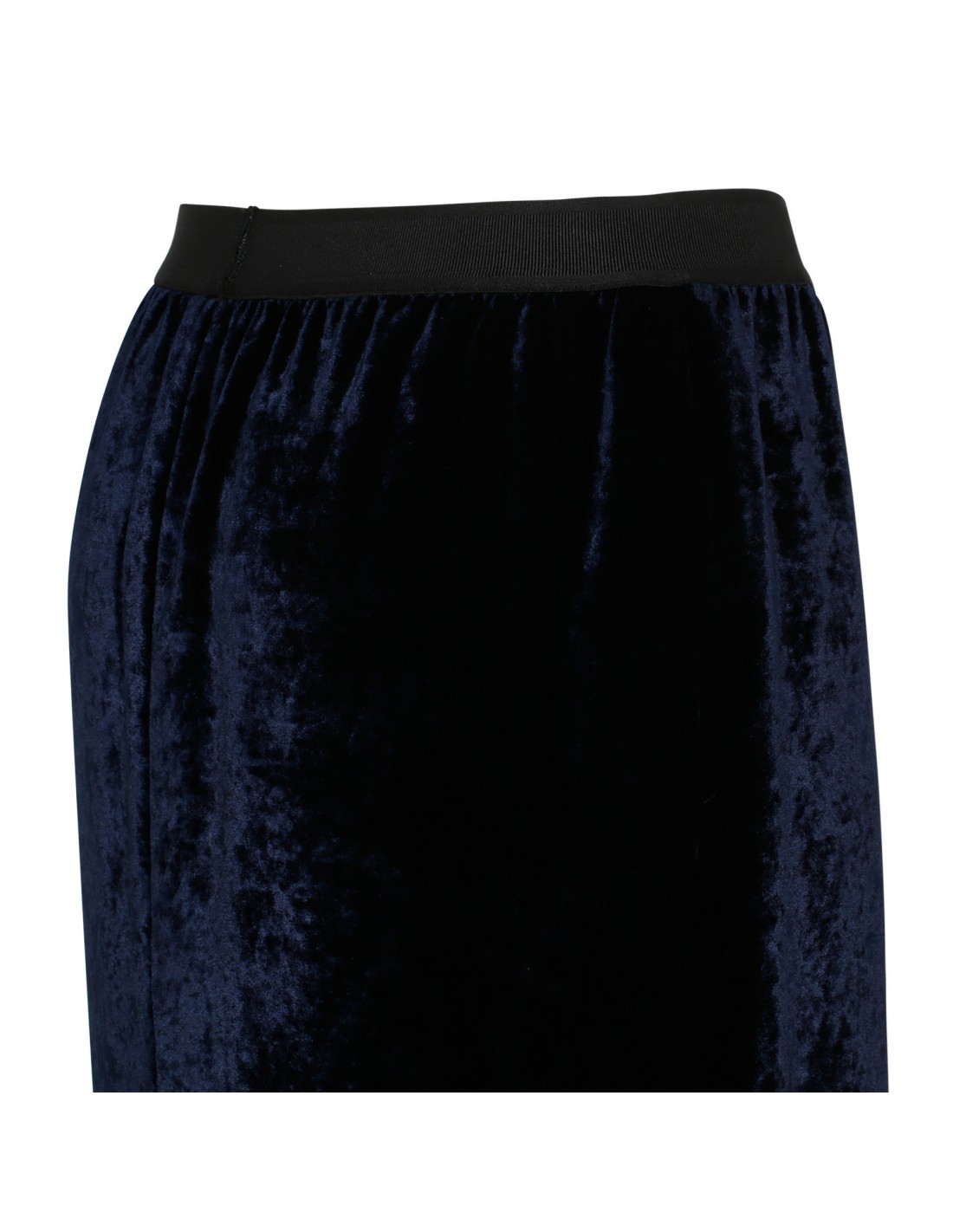 Tom Ford Logo-waistband Velvet Miniskirt In Black
