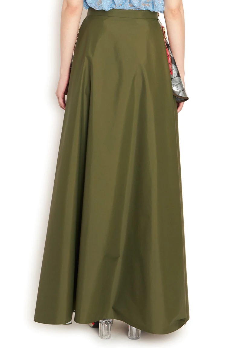 Kolor High Waist Skirt In Green