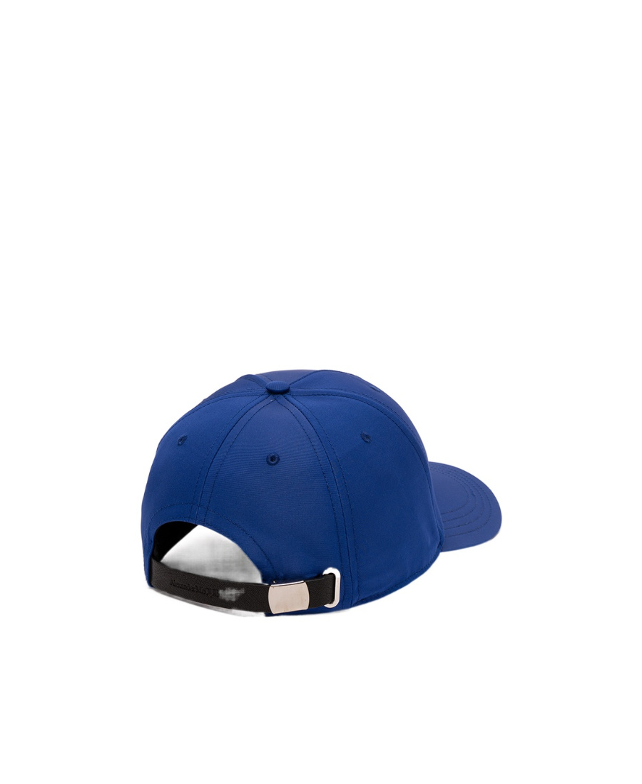 Alexander Mcqueen Graffiti-print Baseball Cap In Blue