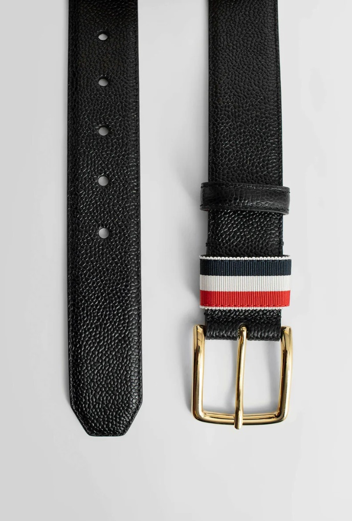 Thom Browne Pebble Belt In Black