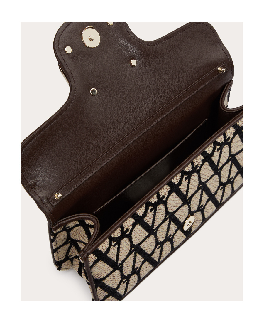 Valentino Schultertasche Mit Monogramm In Nude