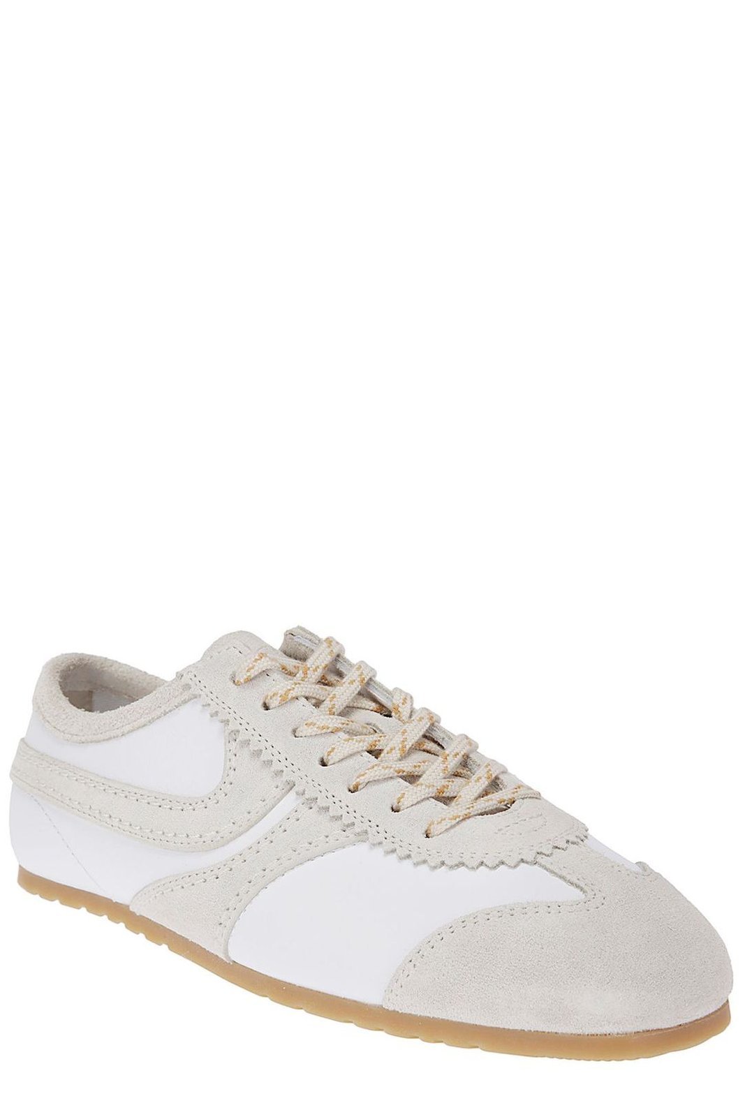 Dries Van Noten Round Toe Sneakers In White