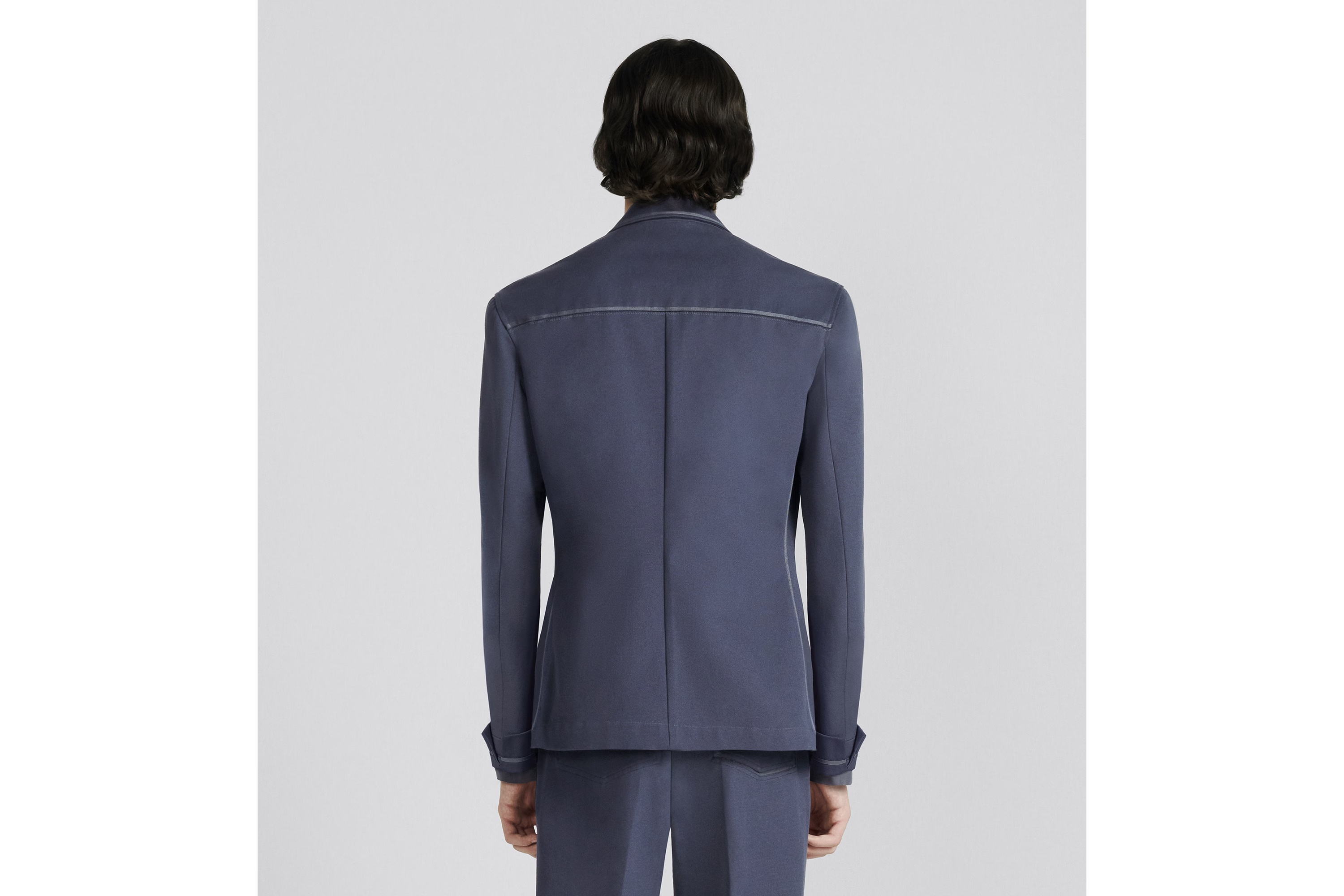 Dior Logo Suit Jacket In Blue