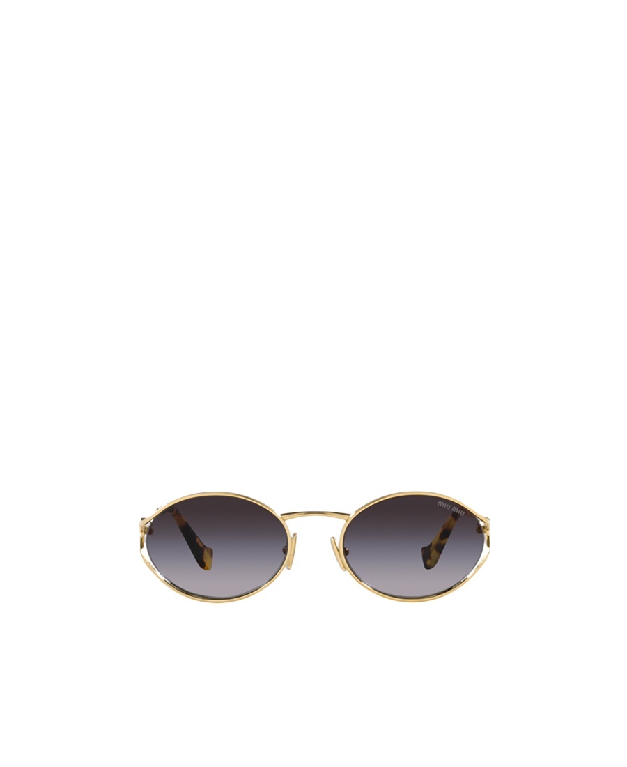 Miu Miu Logo Sunglasses In Gray