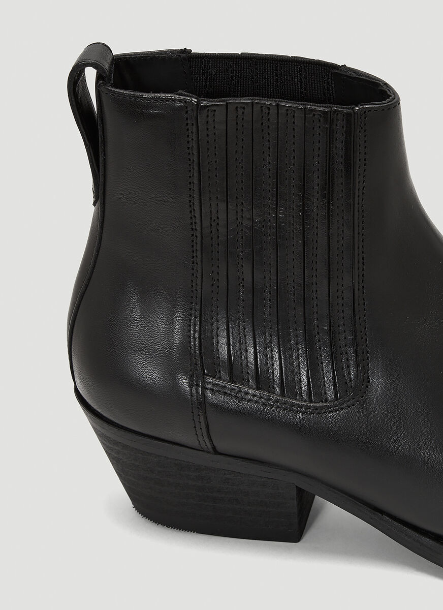Our Legacy Black Cuban Ankle Boots In Black