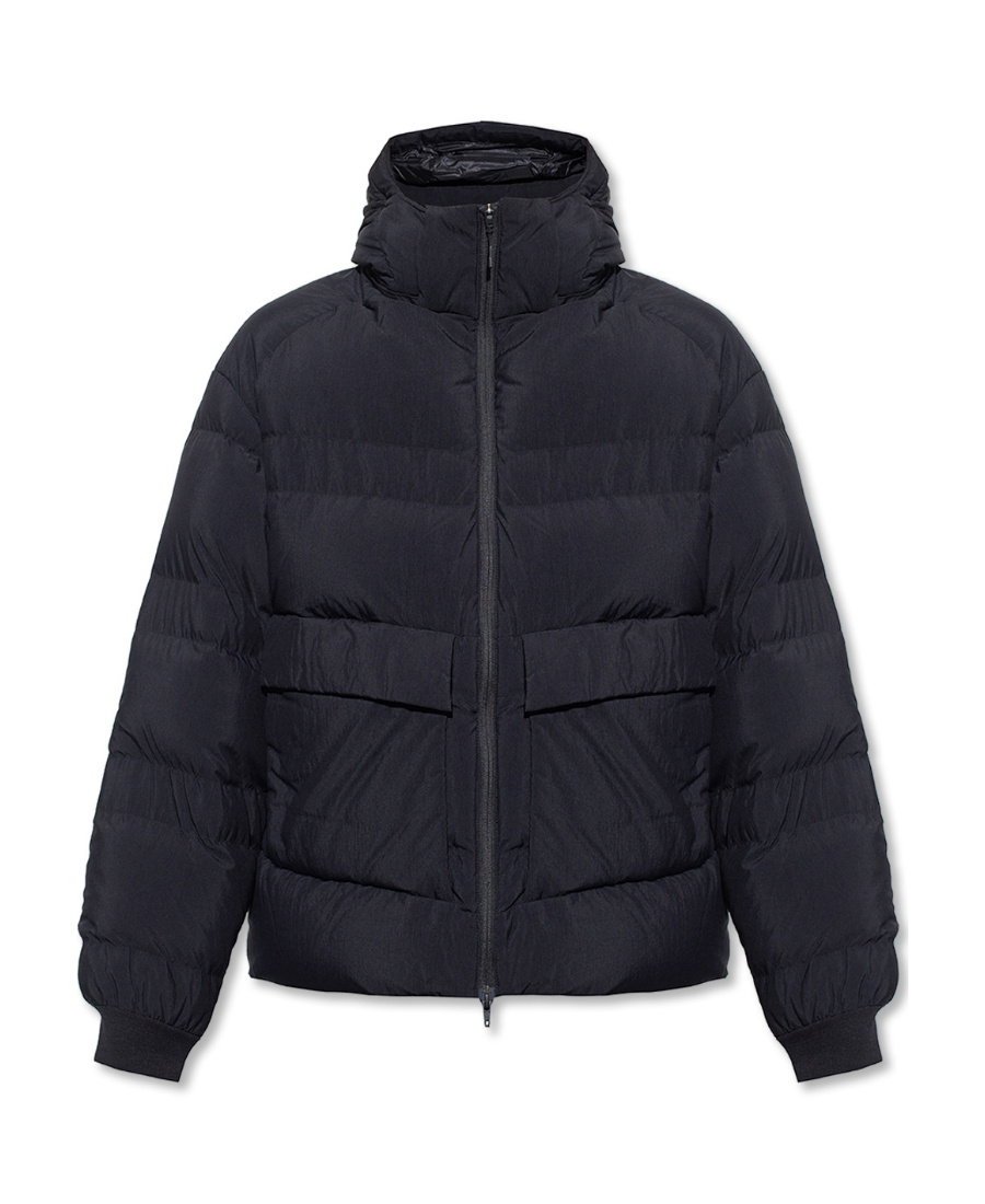 Y-3 Logo-print Puffer Jacket In Black