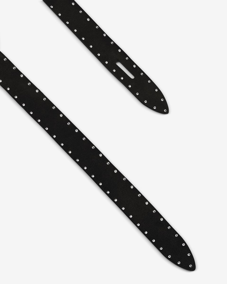 Isabel Marant Black Lecce Reversible Belt In Black