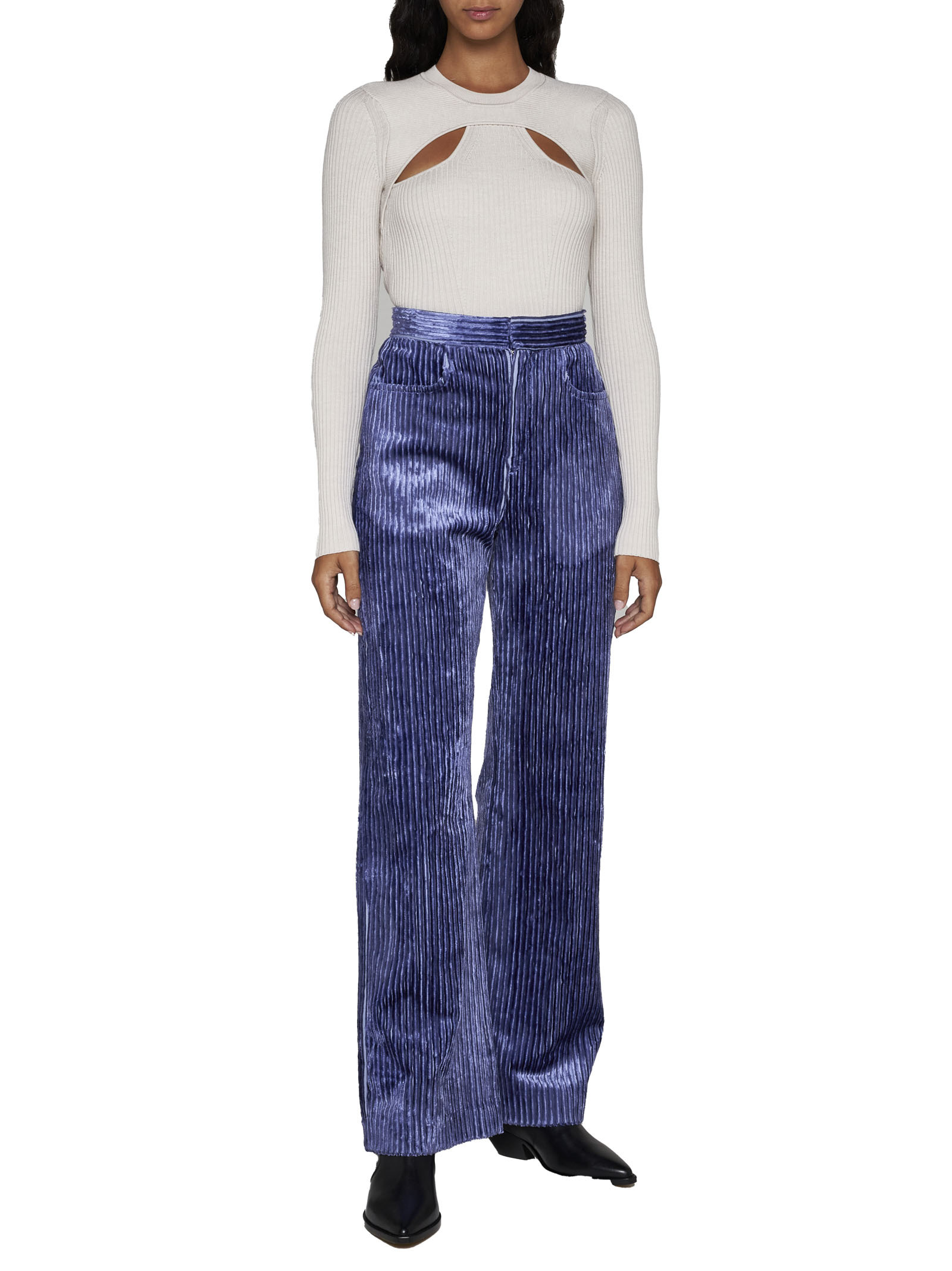 Isabel Marant Romina Wide-leg Pants In Blue