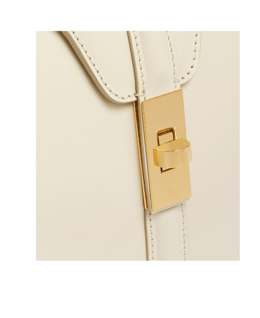 Celine Small Latch Handbag In Nude