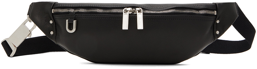 Rick Owens Zippered Waist Pack In Black