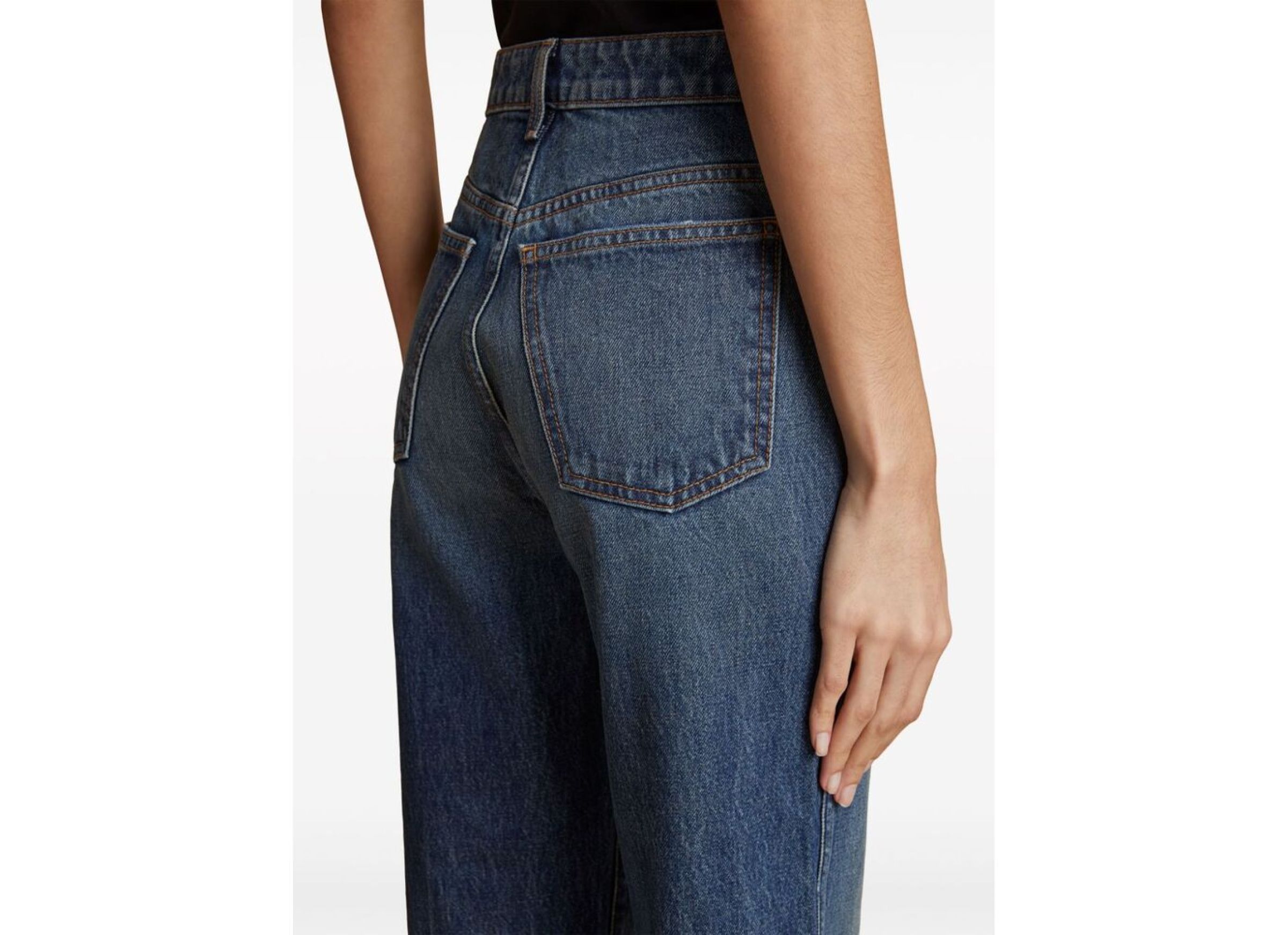 Khaite The Danielle High-rise Jeans In Blue