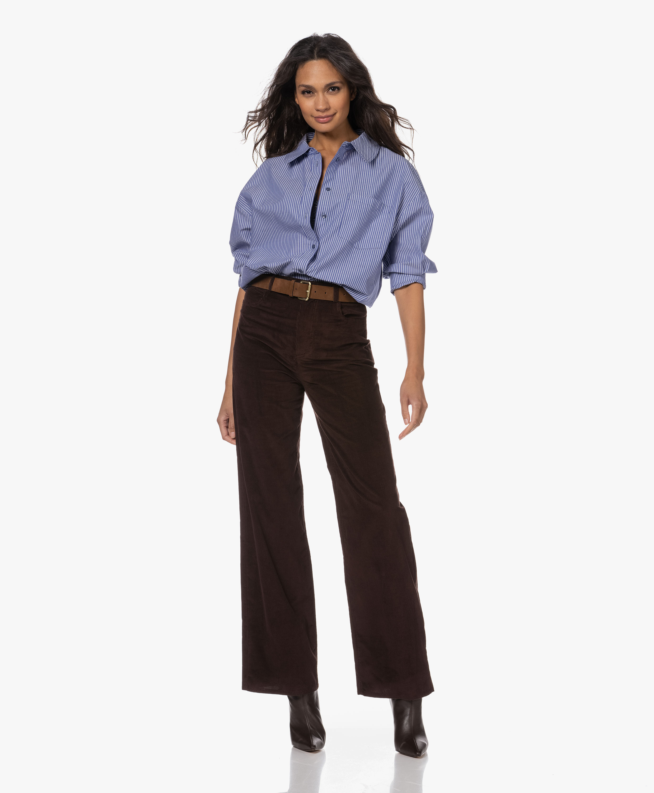 Shop Anine Bing Striped Shirt