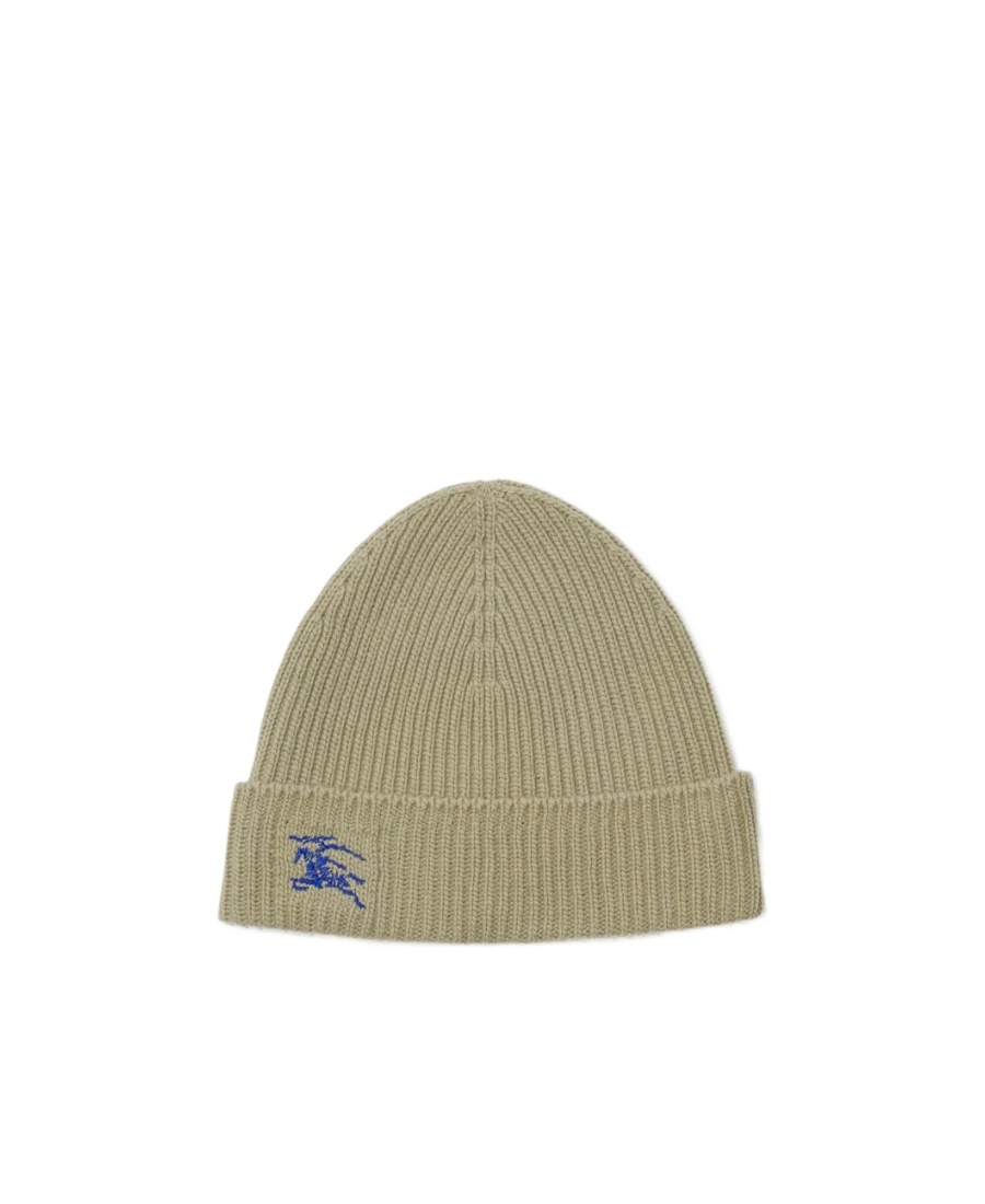 Burberry Equestrian Knight Cashmere Beanie In Nude
