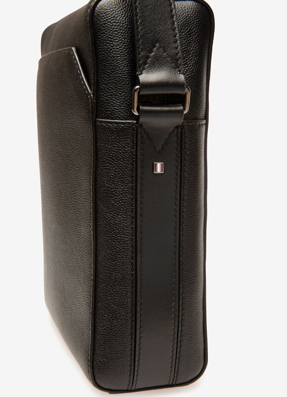 Shop Bally Logo Strap Satchel In Black