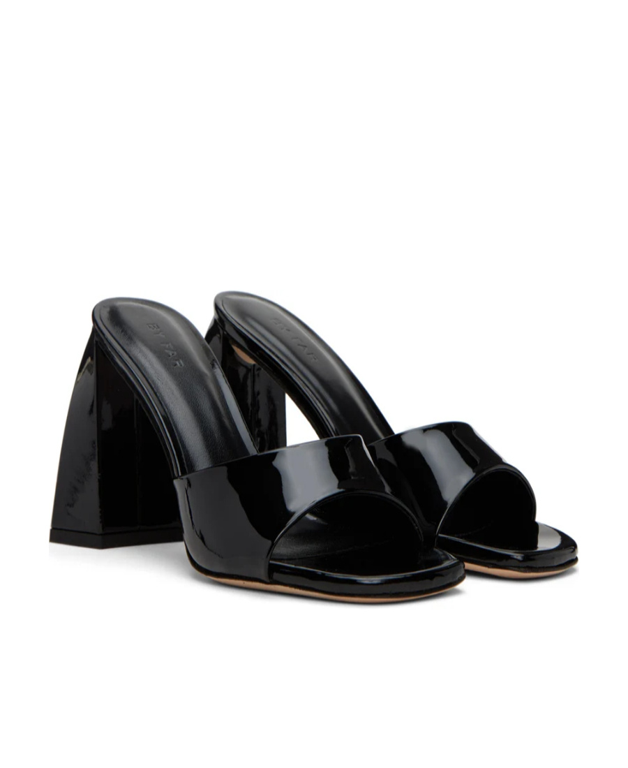 By Far Sandal  Michele In Semi-gloss Leather Available Store Pompei In Black