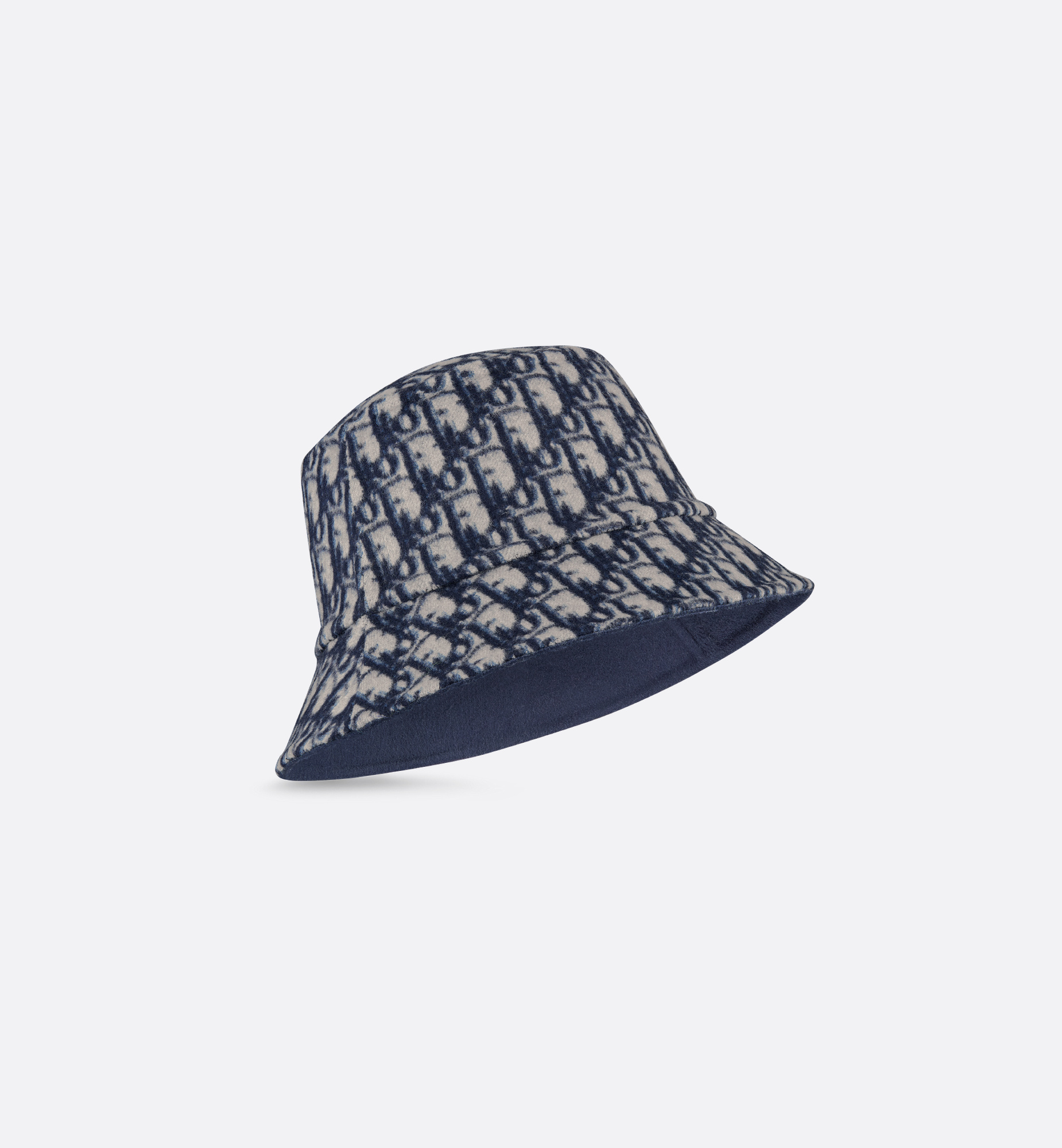 Dior Reversible Teddy-d Small-brim Bucket Hat In Blue