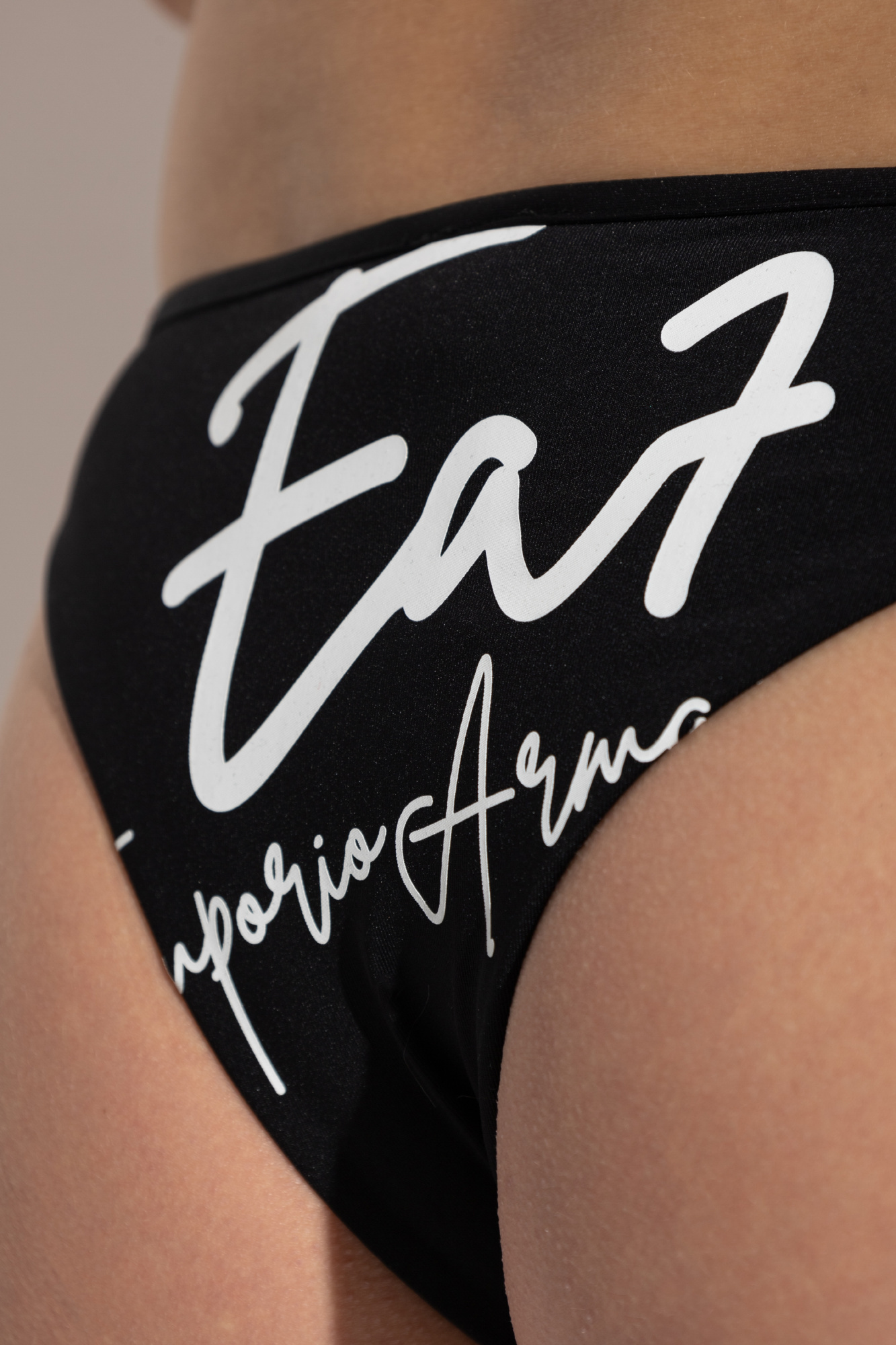 EA7 LOGO-PRINT BIKINI
