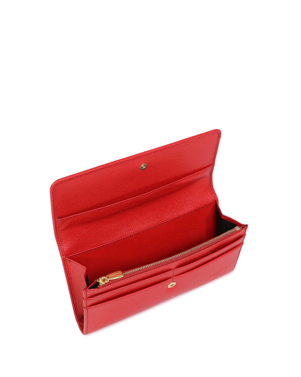 Dolce & Gabbana Logo Details Wallet In Red