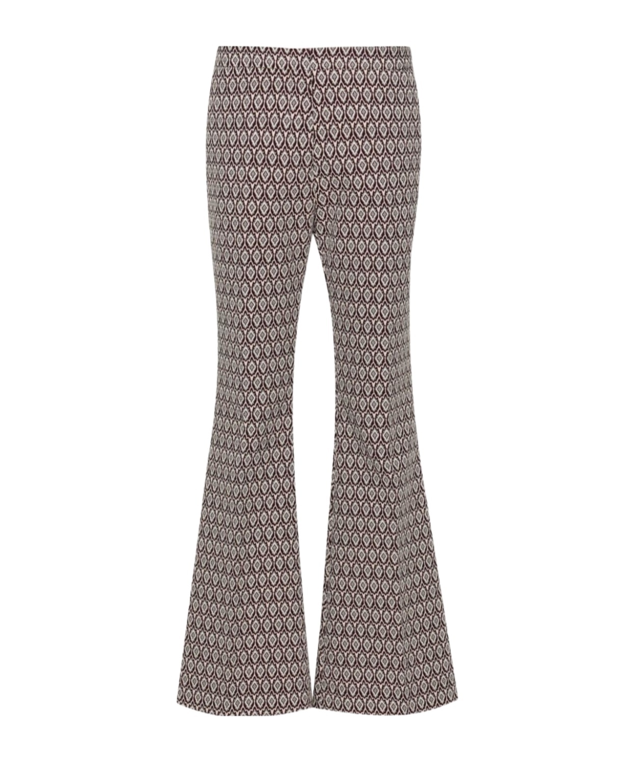 Etro Jacquard Trousers In Gray
