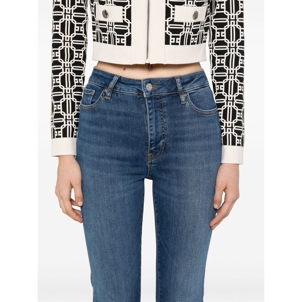 Frame Le Crop Mini Boot Jeans In Blue