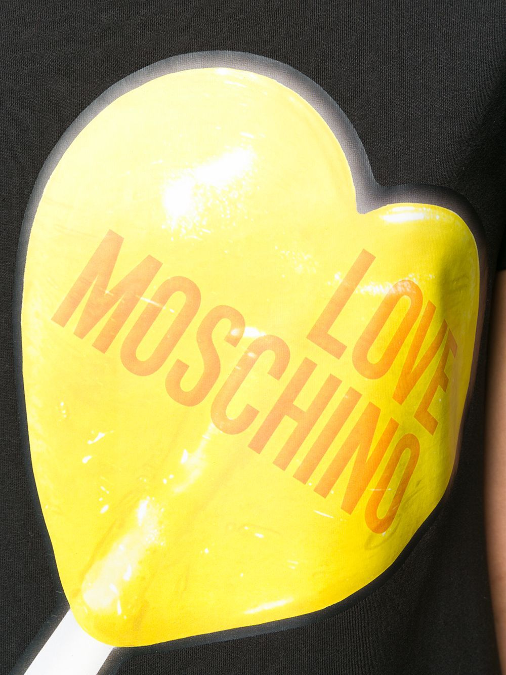 Moschino Lollipop Printed T-shirt Dress In Black