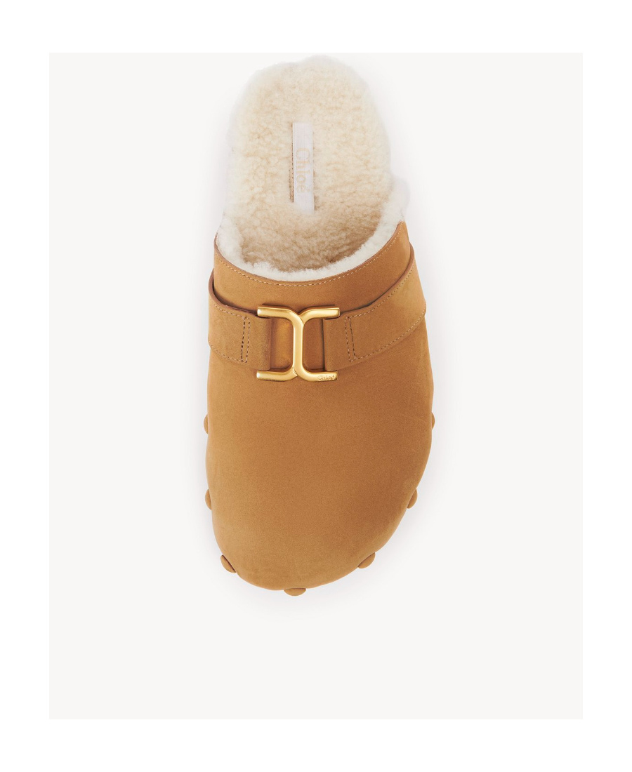 Chloé Flat Slippers In Brown