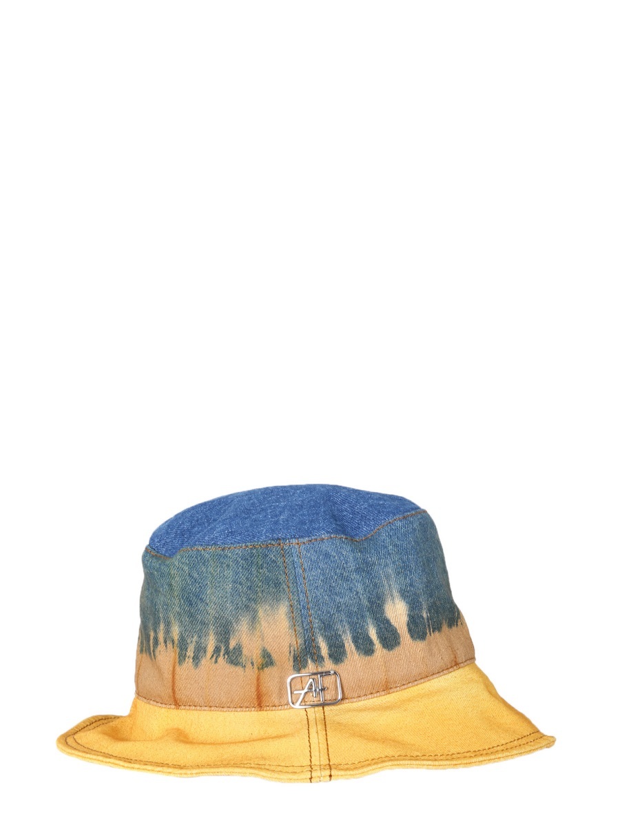 Alberta Ferretti Bucket Hat With Tie Dye Print In Yellow