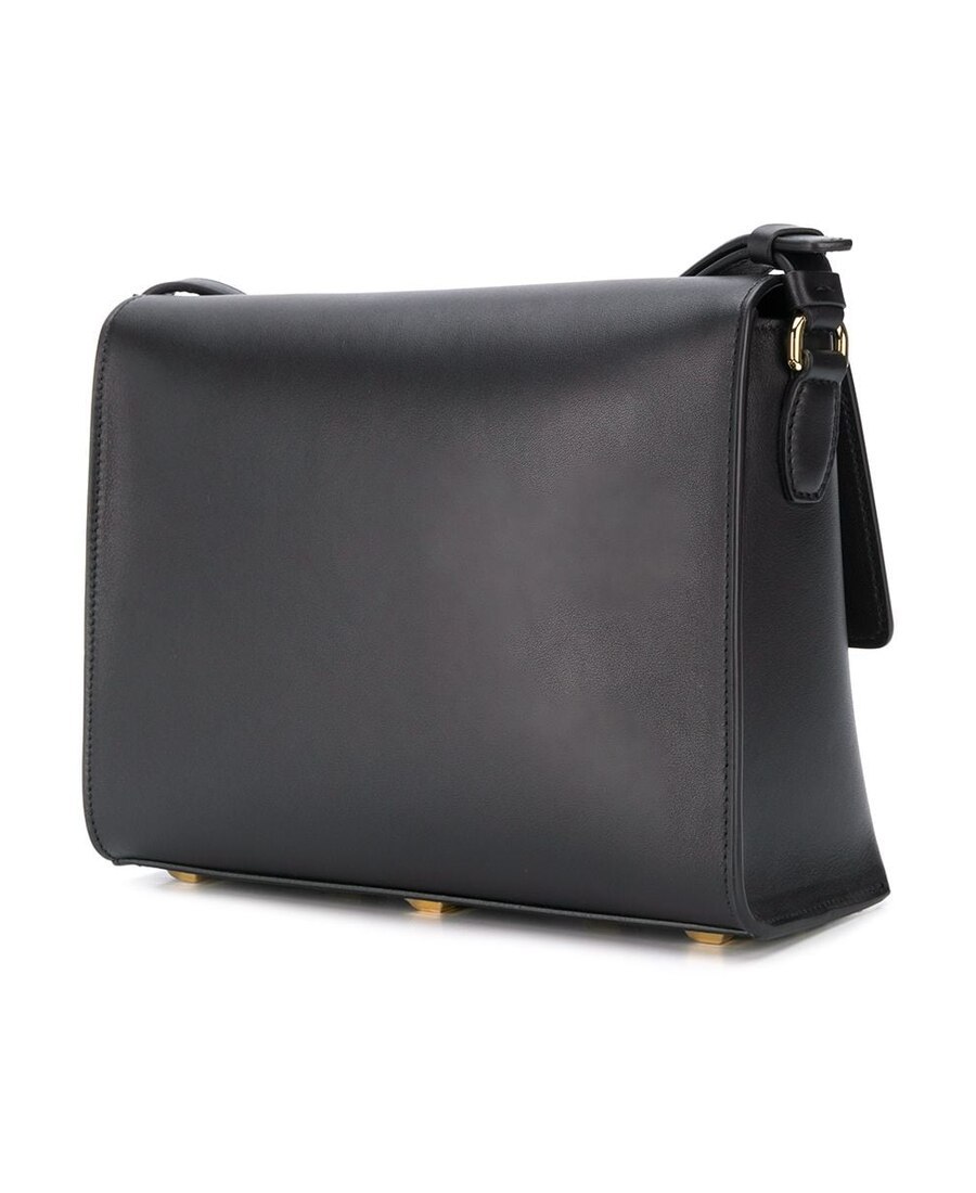 Shop Ferragamo Vara Turn-on Cross-body Bag In Black