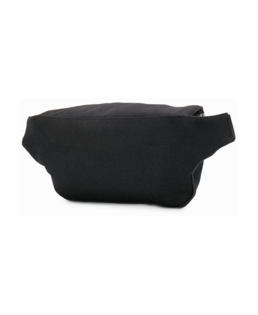 Saint Laurent Monogram Canvas Belt Bag In Black