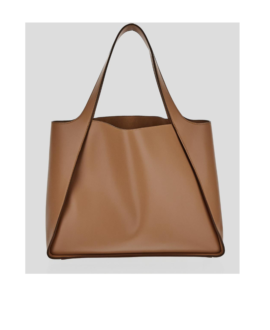 Stella Mccartney Logo-printed Tote Bag In Brown