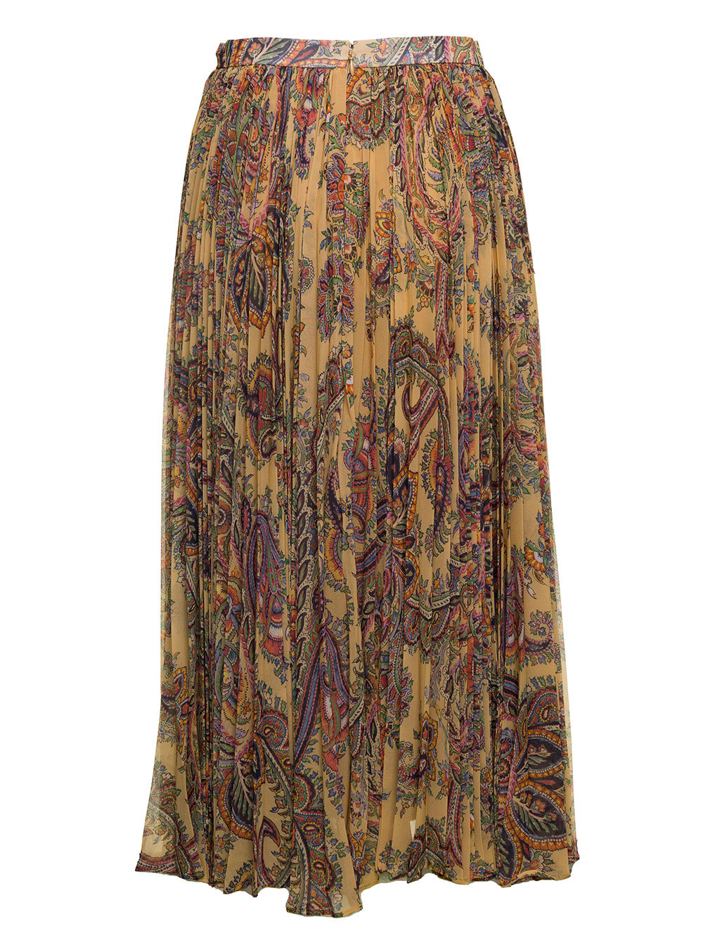 ETRO PLEATED GEORGETTE MIDI SKIRT