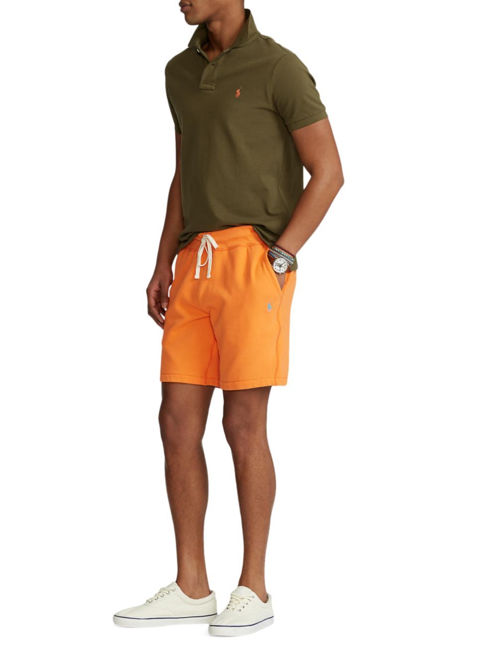 Polo Ralph Lauren Green Slim Cotton Logo Embroidery Polo Shirt In Green