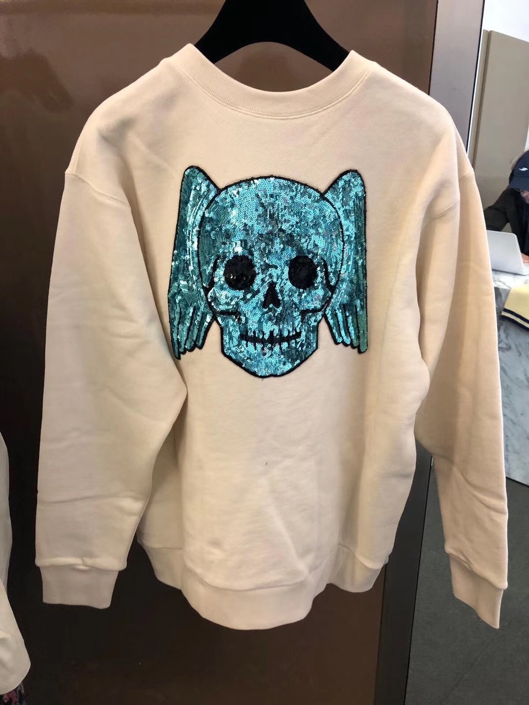 GUCCI SEQUIN LOGO SWEATSHIRT