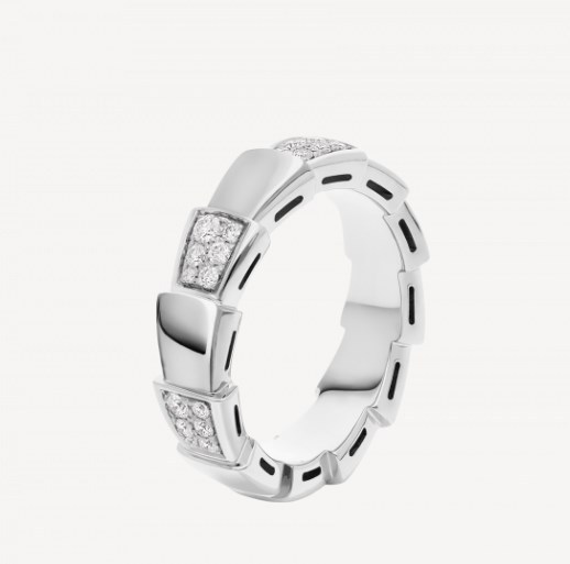 Bvlgari Serpentil Viper Ring In White