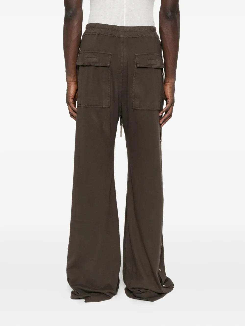 Rick Owens Drkshdw Drawstring Wide-leg Trousers In Black