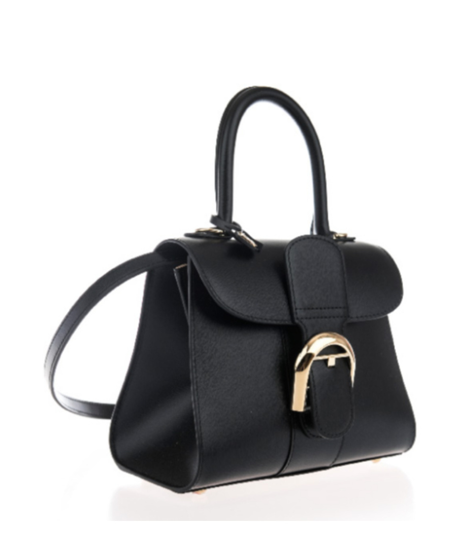 Delvaux Mini Brillant Shoulder Bag In Black