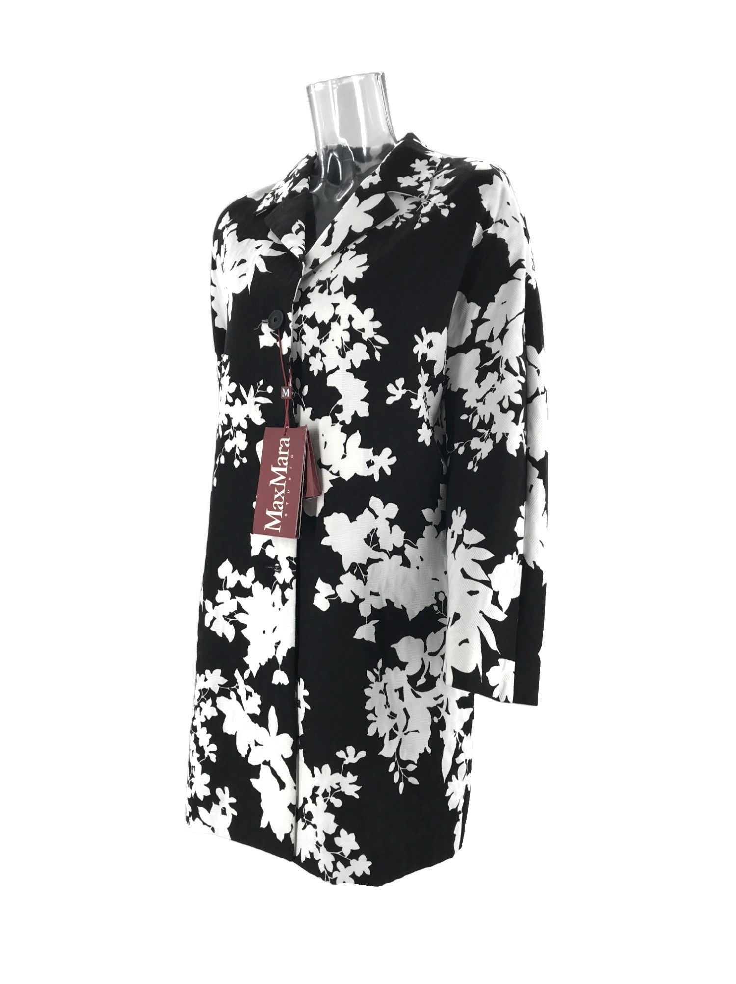 Max Mara Long-sleeved Windbreaker In Black
