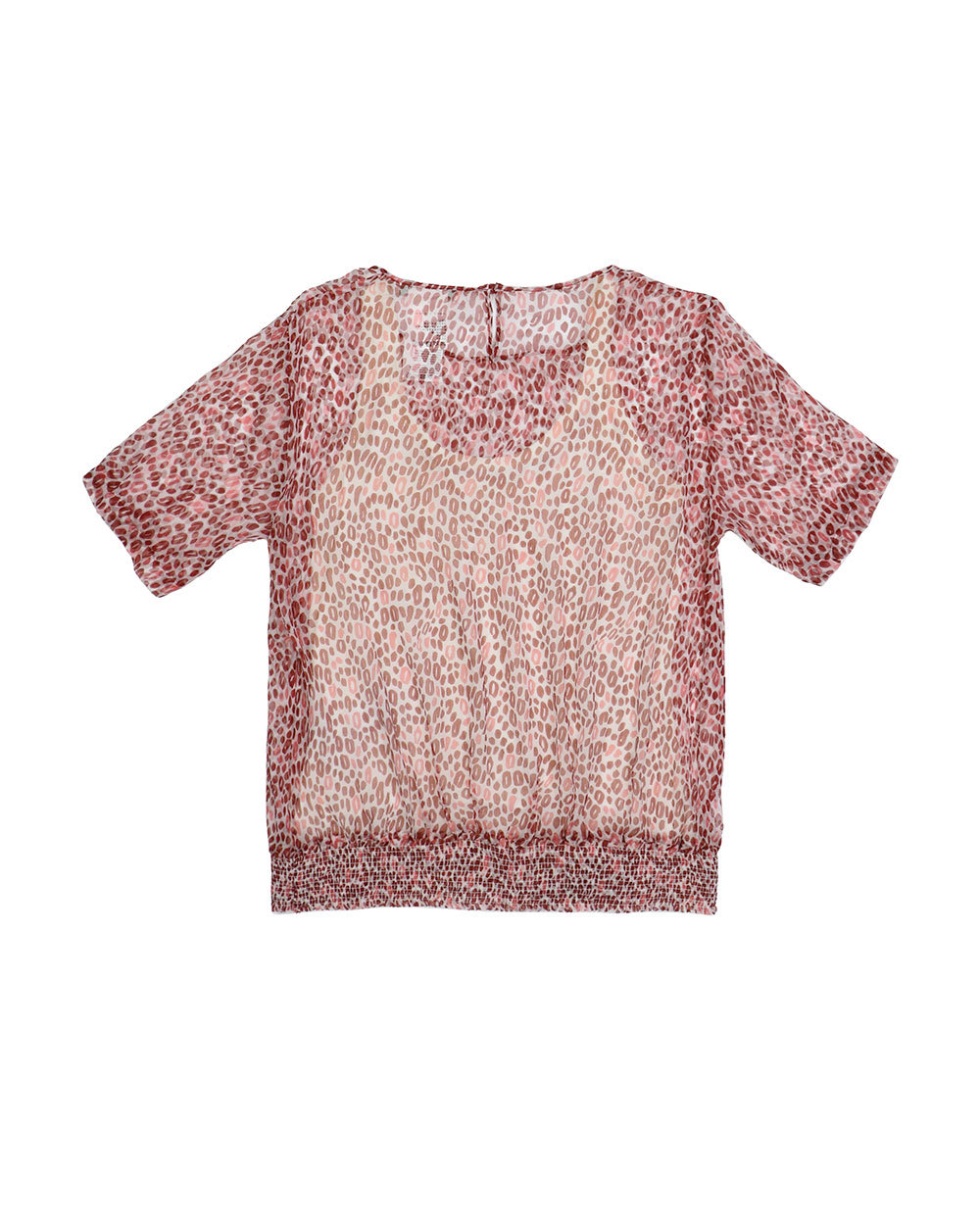 Max Mara Printed T-shirt With Round Neck In Multicolor