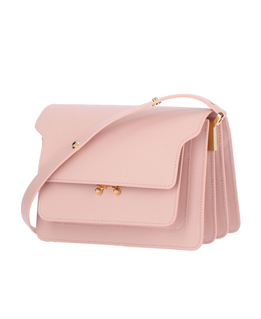 Marni Trunk Medium Shoulder Bag In Pink