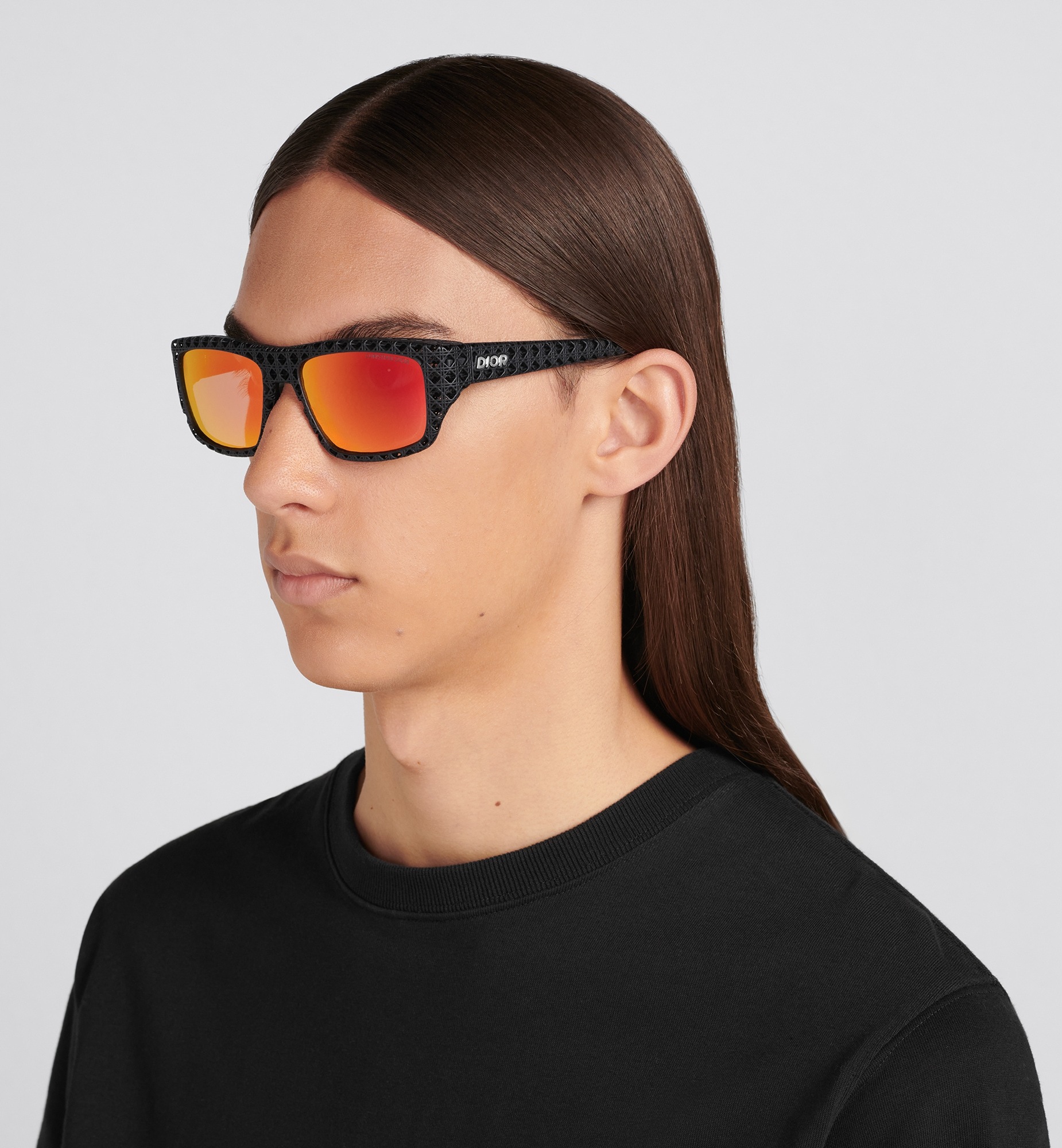 Dior Eyewear Rectangular Frame Sunglasses In Pink