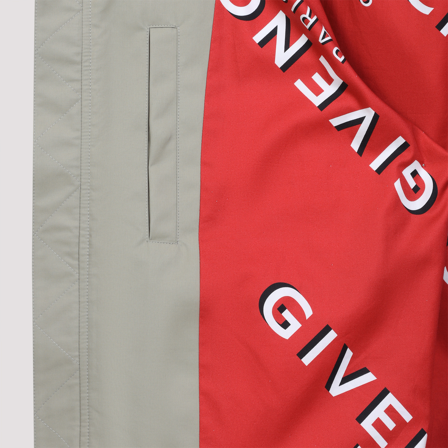 Givenchy Contrast-collar Bomber Jacket In Gray
