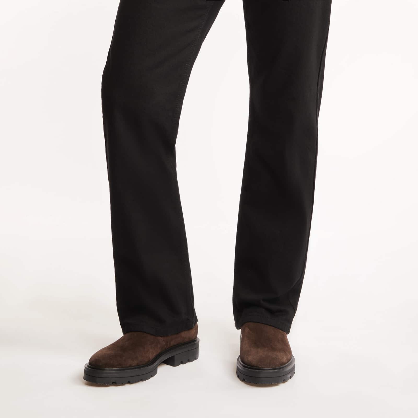 Hogan Suede Ankle Boots With Elastic Side Panels In Black