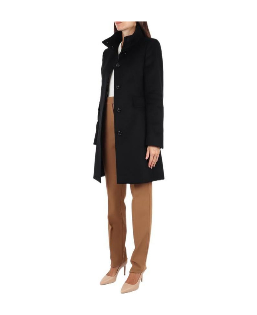 Max Mara Wool Coat In Black