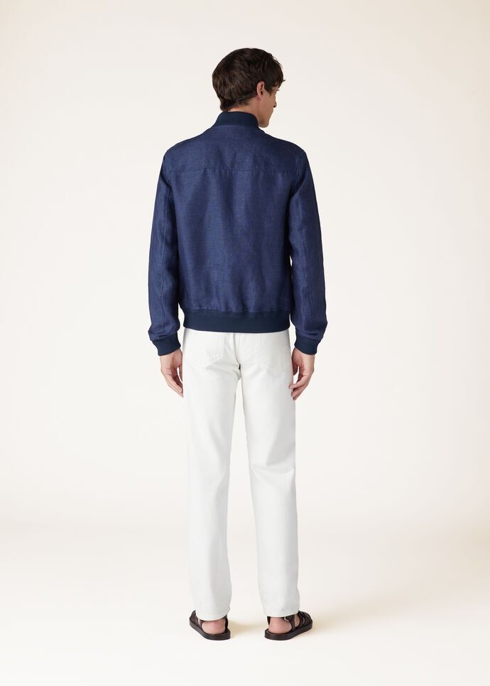 Loro Piana Long-sleeved Casual Jacket In Blue
