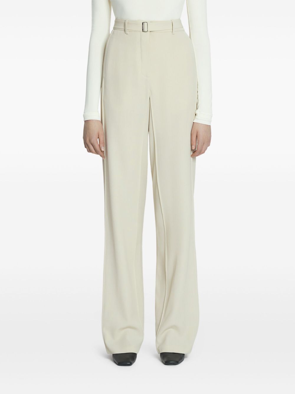 Lanvin Belt-loop Casual Pants In White