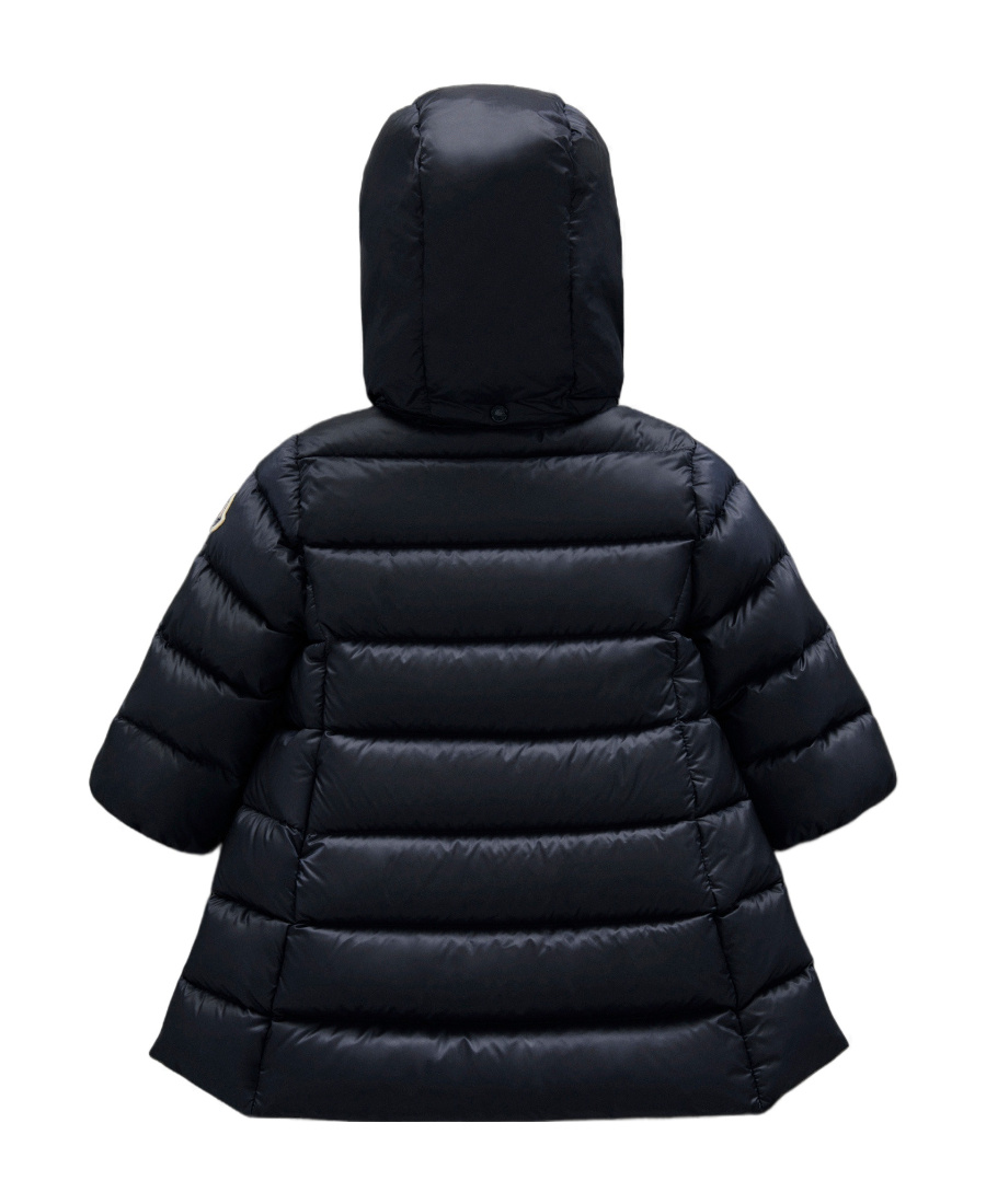 Moncler Padded Hooded Jacket In Blue