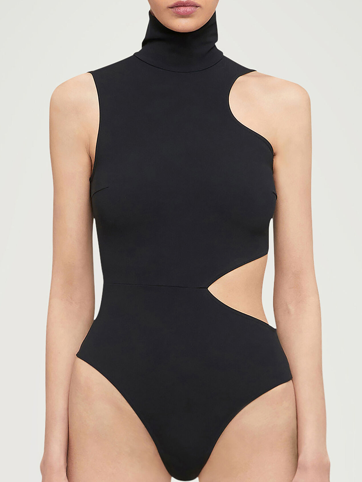 Wolford Warm Up Jersey Bodysuit In Black